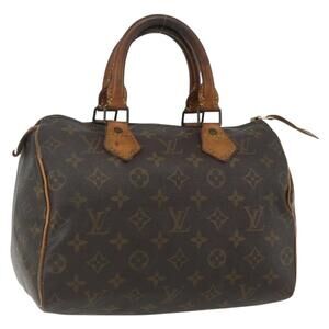 LOUIS VUITTON Monogram Speedy 25 Hand Bag M41528 LV Auth 155574